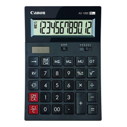 (4599B001) CANON CALCULADORA AS-1200 ALIMENTACION DUAL (SOLAR Y PILAS)