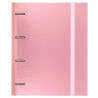 (12257425) CARCHIVO CARPETA ANILLAS 4X35MM CARPEBLOCK METAL C/RECAMBIO 100H A4 90GR 1 BANDA COLOR CARTÓN PLASTIFICADO ROSA