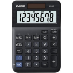 (MS-8F) CASIO CALCULADORA DE OFICINA SOBREMESA NEGRO 8 DÍGITOS MS-8F