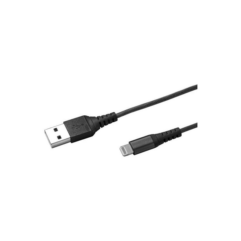 (USBLIGHTNYL25BK) CELLY CABLE USB TIPO USB-A/M A LIGHTNING NEGRO 25 CM