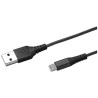 (USBLIGHTNYL25BK) CELLY CABLE USB TIPO USB-A/M A LIGHTNING NEGRO 25 CM