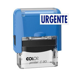 (141687A) COLOP SELLO PRINTER C20 FORMULA " URGENTE " ALMOHADILLA E/20 14X38MM AZUL