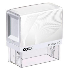 (144772) COLOP PRINTER 40 G7 23X59MM BLANCO/AZUL NO INCLUYE PLACA DE TEXTO PERSONALIZADA