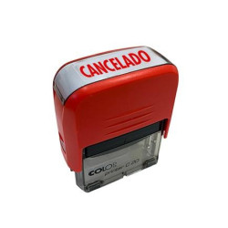(500672R) COLOP SELLO PRINTER C20 FORMULA " CANCELADO " ALMOHADILLA E/20 14X38MM ROJO