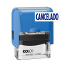 (501232) COLOP SELLO PRINTER C20 FORMULA " CANCELADO " ALMOHADILLA E/20 14X38MM AZUL