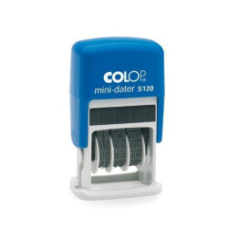(104711) COLOP SELLO S 120 4MM CATALAN AZUL/NEGRA