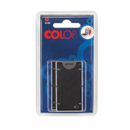 (107267) COLOP ALMOHADILLA E/55 ROJO BLISTER -2U-