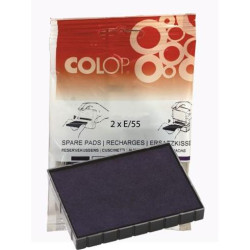 (107265) COLOP ALMOHADILLA E/55 AZUL BLISTER -2U-