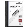 (220001) DURABLE CARPETA DOSSIER PINZA DURACLIP 30 NEGRO A4 -25U-