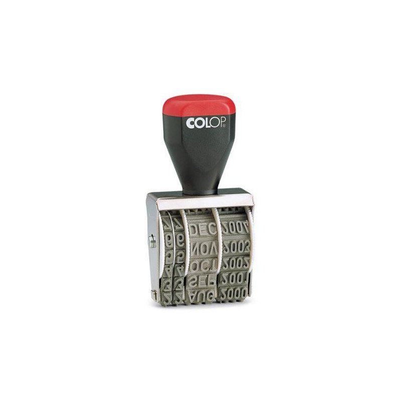 (108681) COLOP SELLO 05000 FECHADOR MANUAL 5MM ESPAÑOL ROJO