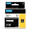 (18483) DYMO RHINO CINTA DE ETIQUETAS INDUSTRIAL ADHESIVA ID1-12, NEGRO SOBRE BLANCO DE 12MMX5,5M, POLYESTER (S0718210)