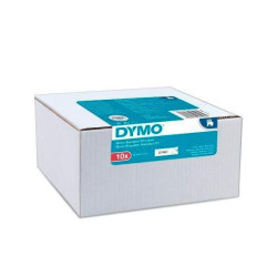 (2093097) DYMO D1 CINTA AUTOADHESIVA ESTÁNDAR, NEGRO SOBRE BLANCO, 12MMX7M, PACK DE 10 S0720530 (45013)