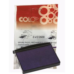 (107793) COLOP ALMOHADILLA E/2600 AZUL BLISTER -2U-