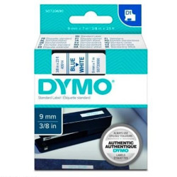 (S0720690) DYMO CINTA DE TRANSFERENCIA TERMICA D1 40914. AZUL SOBRE BLANCO DE 9MMX7M. POLIESTER AUTOADHESIVA
