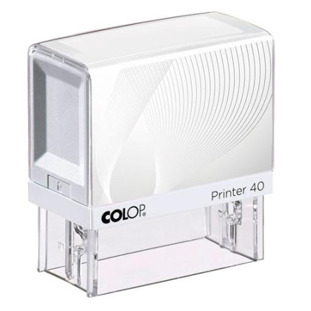 (144772) COLOP PRINTER 40 G7 23X59MM BLANCO/AZUL NO INCLUYE PLACA DE TEXTO PERSONALIZADA