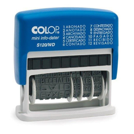 (153630) COLOP FORMULA/FECHADOR MINI MOD.S120/WD AZUL