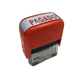 (151710) COLOP SELLO PRINTER C20 FORMULA " PAGADO " ALMOHADILLA E/20 14X38MM ROJO