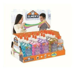 (2122945) ELMER´S EXPOSITOR SLIME 18 BOTES COLA + 3 BOTES DE LIQUIDO MÁGICO -21U-