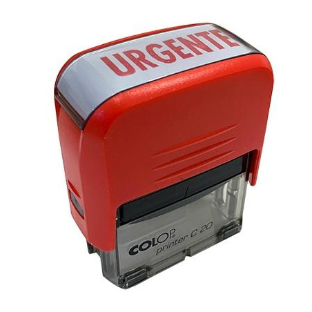 (156283R) COLOP SELLO PRINTER C20 FORMULA " URGENTE " ALMOHADILLA E/20 14X38MM ROJO