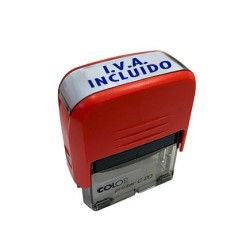 (500688) COLOP SELLO PRINTER C20 FORMULA " IVA INCLUIDO " ALMOHADILLA E/20 14X38MM ROJO