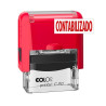 (501091) COLOP SELLO PRINTER C20 FORMULA " CONTABILIZADO " ALMOHADILLA E/20 14X38MM ROJO