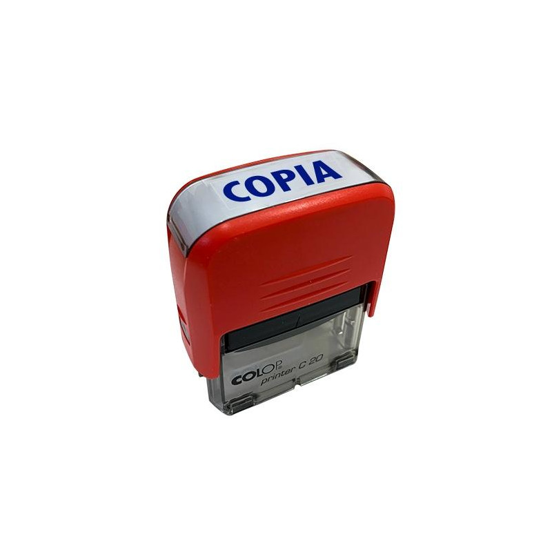 (501110) COLOP SELLO PRINTER C20 FORMULA " COPIA " ALMOHADILLA E/20 14X38MM ROJO