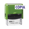 (500766A) COLOP SELLO PRINTER C20 FORMULA " CÒPIA " (CATALÁN) ALMOHADILLA E/20 14X38MM AZUL (CARCASA ROJO Y VERDE)
