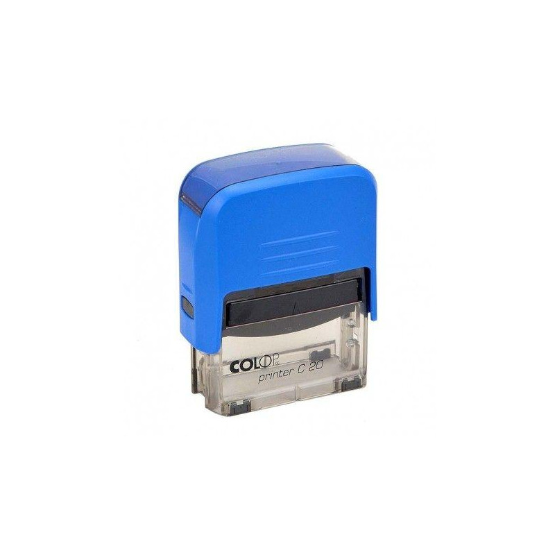 (501093) COLOP SELLO PRINTER C20 FORMULA " DEVOLUCIÓN " ALMOHADILLA E/20 14X38MM AZUL