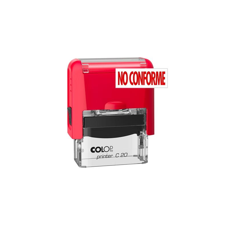 (501105) COLOP SELLO PRINTER C20 FORMULA " NO CONFORME " ALMOHADILLA E/20 14X38MM ROJO