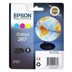 (C13T26704010) EPSON SINGLEPACK COLOUR WF-100W 267 INK CARTRIDGE