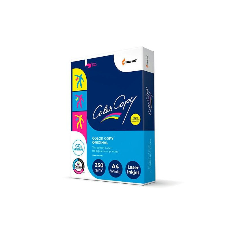 (482231) COLOR COPY ORIGINAL PAPEL REPROGRÁFICO DIN A4 SATINADO 250GR PAQUETE DE 125H 210X297MM BLANCO