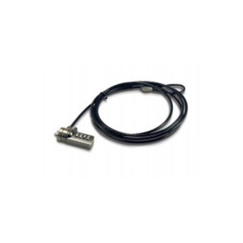 (CNBCOMLOCK18) CONCEPTRONIC CABLE DE SEGURIDAD PARA PORTÁTIL POR COMBINACION 1.8 M NEGRO/GRIS