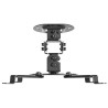 (CP03TSR-127) AISENS SOPORTE UNIVERSAL GIRATORIO INCLINABLE DE TECHO PARA PROYECTOR NEGRO