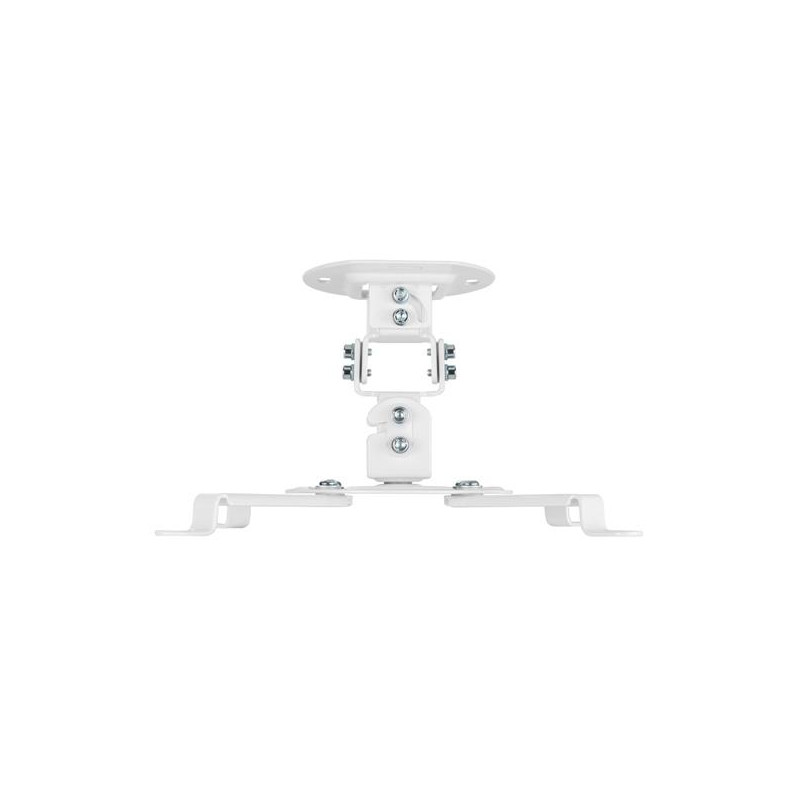 (CP03TSR-129) AISENS SOPORTE UNIVERSAL GIRATORIO INCLINABLE DE TECHO PARA PROYECTOR BLANCO