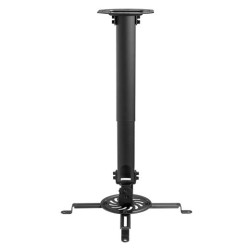 (CP04TSRE-131) AISENS SOPORTE UNIVERSAL GIRATORIO INCLINABLE Y EXTENSIBLE  DE TECHO PARA PROYECTOR NEGRO