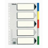 (11609) ESSELTE SEPARADORES 5 POSICIONES FOLIO PP COLORES CON CARÁTULA ÍNDICE CARTÓN BLANCO / NEGRO