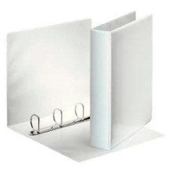 (49706) ESSELTE CARPETA CANGURO BÁSICA PERSONALIZABLE 4 ANILLAS MIXTAS 60MM A4 PP BLANCO
