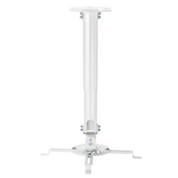 (CP04TSRE-133) AISENS SOPORTE UNIVERSAL GIRATORIO INCLINABLE Y EXTENSIBLE DE TECHO PARA PROYECTOR BLANCO