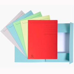 (448000E) EXACOMPTA SUBCARPETA IMPRESA 3 SOLAPAS FOREVER A4 280GR COLORES SURTIDOS