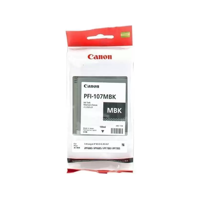 (6704B001AA) CANON TINTA NEGRO MATE IPF 670/680/770  - PFI 107MBK