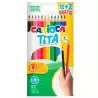 (43878) CARIOCA LÁPICES DE COLORES TITA C/SURTIDOS ESTUCHE 12+2 UD GRATIS