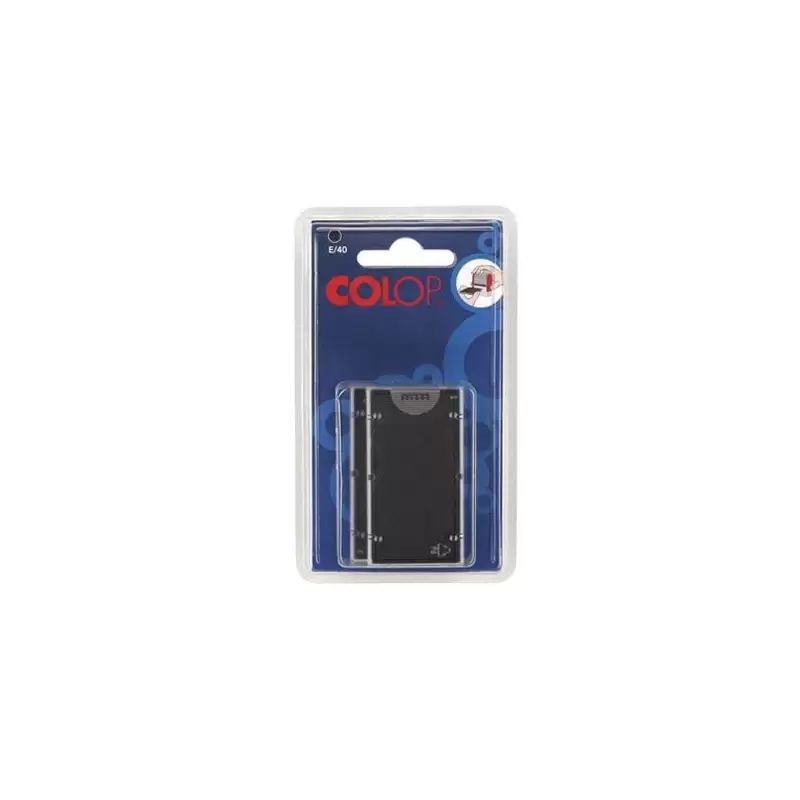 (107159) COLOP ALMOHADILLA E/20 NEGRO BLISTER -2U-
