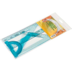 (804K) FAIBO REGLAS IRROMPIBLES 30CM TRANSPARENTE KIT 4 PIEZAS