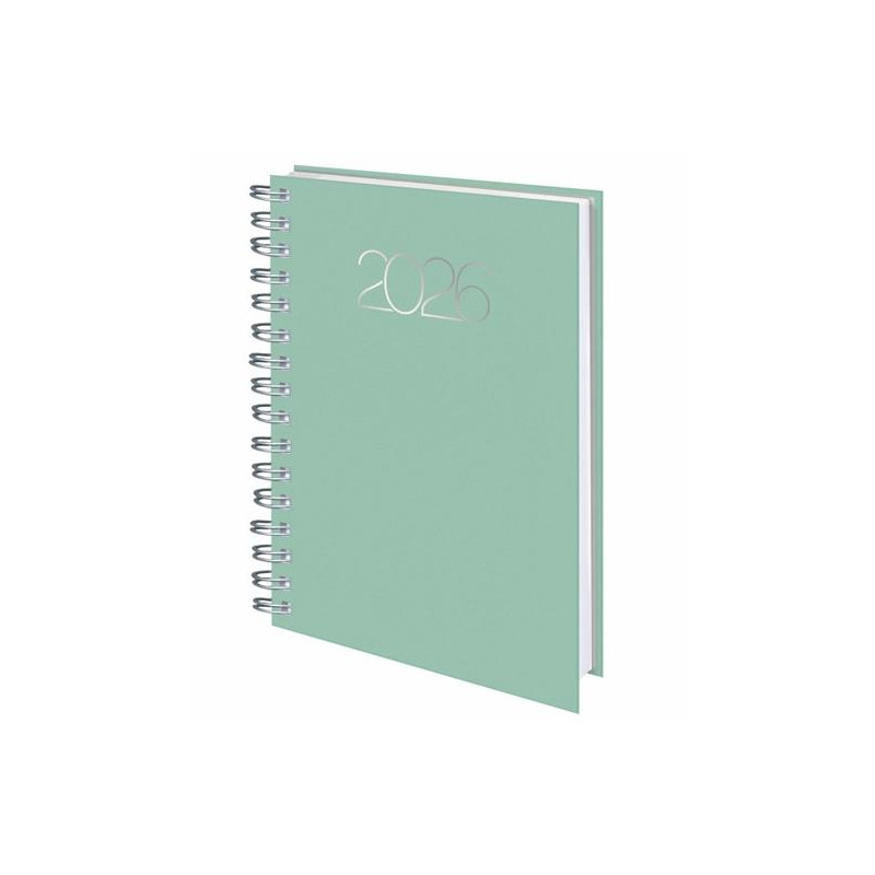(0D0858B26) DEUSTO DIETARIO-D08 BASE WIRE'O 58-PREMIUM 14.1X20.5CM DP B26-VERDE 2026