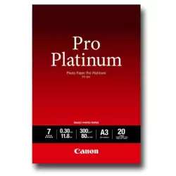 (2768B017) CANON PAPEL FOTOGRAFICO PT-101 A3 PRO PLATINUM 300GR. (20 HOJAS)