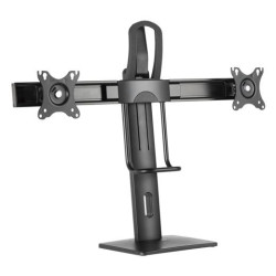 (DT27TSR-065) AISENS SOPORTE DE MESA PRO CONTRAPESO GIRATORIO E INCLINABLE PARA 2 MONITOR 17"-27" NEGRO