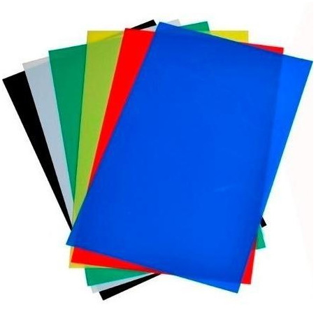 (22112) DHP TAPAS ENCUADERNACIÓN 450 MICRAS A4 POLIPROPILENO AZUL -PACK 100U-