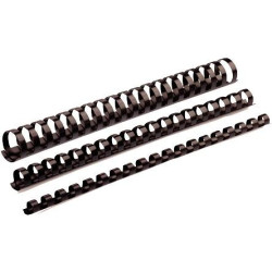 (5347705) FELLOWES CANUTILLO 19MM PLÁSTICO NEGRO PACK 100 UD