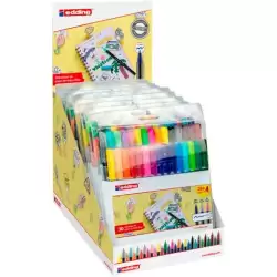 (4-52443) EDDING ROTULADOR 1200 PUNTA FINA CLÁSICO/NEÓN/PASTEL C/SURTIDOS EXPOSITOR 10 PACK 4-1200-30