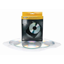 (9831201) FELLOWES PACK DE 100 SOBRES PLÁSTICO CDS TRANSPARENTES